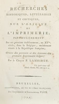 un vieux livre sur lequel on peut lire recherches, historiques, ettriques, sur origine, l ' origine,