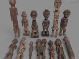 an image of a group of wooden figurines sitting on top of a table