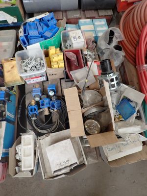 a lot of assorted items on the floor