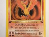 a close up of a pokemon card on a table