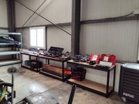Un lot de mobilier de garage comprenant neuf étagères en mét… (photo 3)