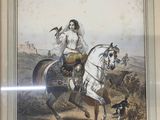 une image d'un tableau représentant un homme à cheval