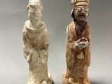 paire de figurines chinoises représentant un homme et une femme