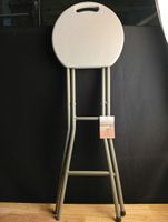 Tabouret pliant mange debout gris et blanc,sunnydays, défaut… (photo 3)