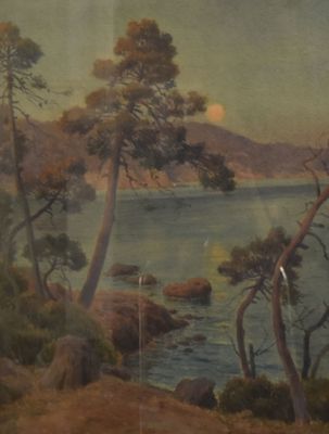 a picture of a painting on the wall of a house