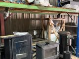 many different types of stoves in this warehouse
