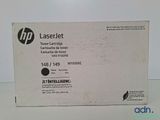 a black hp laser toner cartridge for the hp laser printer