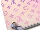 louis vuitton pink and purple monograme leather zipped wallet