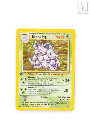 a close up of a pokemon card on a white surface