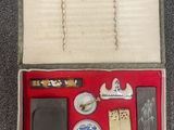 a box with a lot of items inside of it