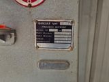 a close up of a machine with a sign on it