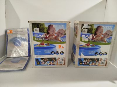 Lot de 2 - INTEX - Piscine autoportante Easy Set - 2.44m x 0…