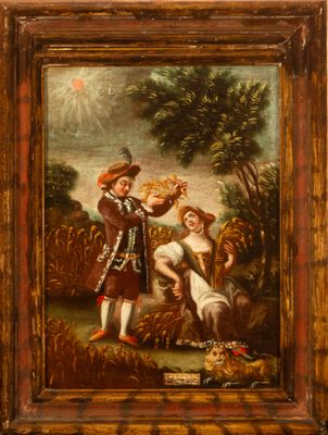 Les vendanges, école française du XVIIIe siècle, cercle de J…