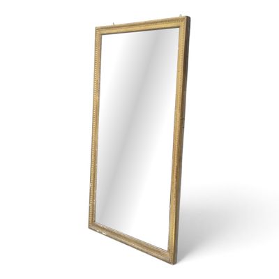 an image of a gold framed mirror on a white background