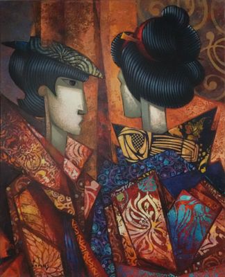 tableau représentant deux femmes en kimono kimono kimono kimono kimono kimono kimono kimono kimono kimono kimono kimono kimono kim
