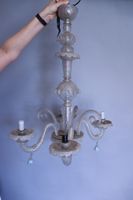 MURANO. Lustre en verre soufflé à quatre bras de lumières à …