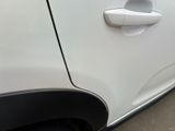 a close up of a car door handle and door handle