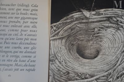 a picture of a book with a picture of an apple inside of it