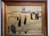 a picture of a painting hanging on a wall