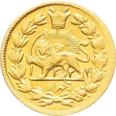 une image représentant une pièce d'or sur laquelle figurent un lion et une couronne