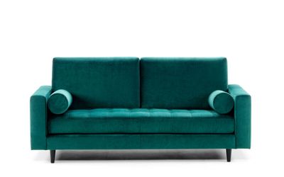 Canapé EMMA Fixe 3 places. 198 x 98 x 88 cm, revêtement en v…