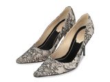 a close up of a pair of shoes on a white background