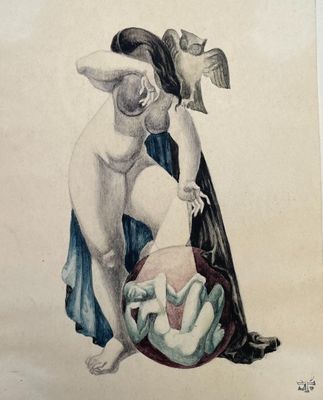 Dans l'esprit de DALI - Dessin surréaliste,mine de plomb et … - Photo 1