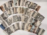 de nombreuses cartes postales anciennes sur un fond blanc