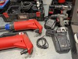 a lot of tools that are sitting on the floor