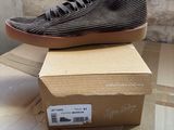 nike blazer high top sneaker in black and white stripes