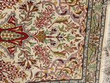 an image of a rug with a floral design on it