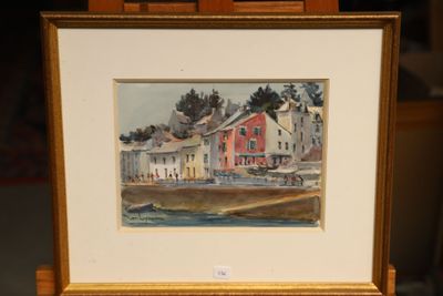 a picture of a picture of a painting on a easel