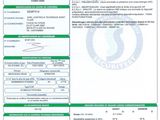 un document vert et blanc sur lequel figure un code-barres