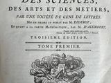 an old book with a black and white image of a man on a horse