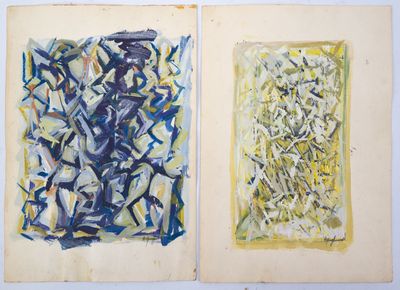 André QUEFFURUS (1939-2017) Deux compositions abstraites