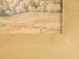 a picture of a painting on the wall of a room
