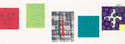 a picture of a group of different colored papers on a wall