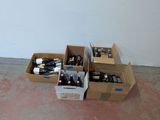 many boxes of bottles of wine sitting on the floor