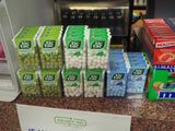 many different flavors of chewing chewing products on the counter