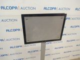 an image of a metal sign on a stand