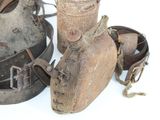 a pair of boots that are sitting next to each other