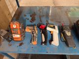 many tools that are on a table in the room