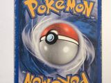 a picture of a pokemon card with a red and white ball on it
