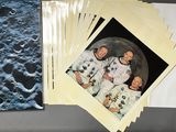une image représentant une série de photographies d'astronautes sur la Lune