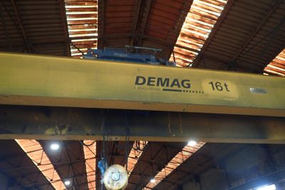 Un pont roulant DEMAG type 16 tonnes