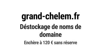 Nom de domaine grand-chelem.fr.