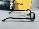 fendi eyeglasses with black frames and a yellow box