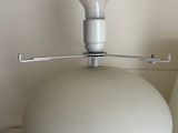 a white light that is on top of a table