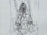 an image of a drawing of a woman sitting in a chair