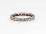 a white gold and diamond eternity ring